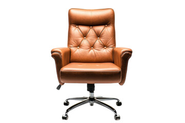 Naklejka premium Modern Office Chair Isolated on a transparent Background for Interior Design Projects