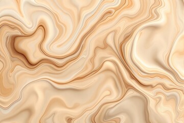 Obraz premium Abstract beige marble texture with swirling patterns in earthy tones on a soft background, creating a calming and elegant composition