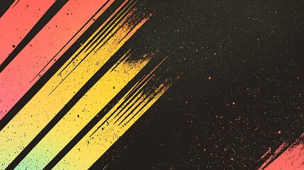 Abstract Brushstrokes, Diagonal Stripes