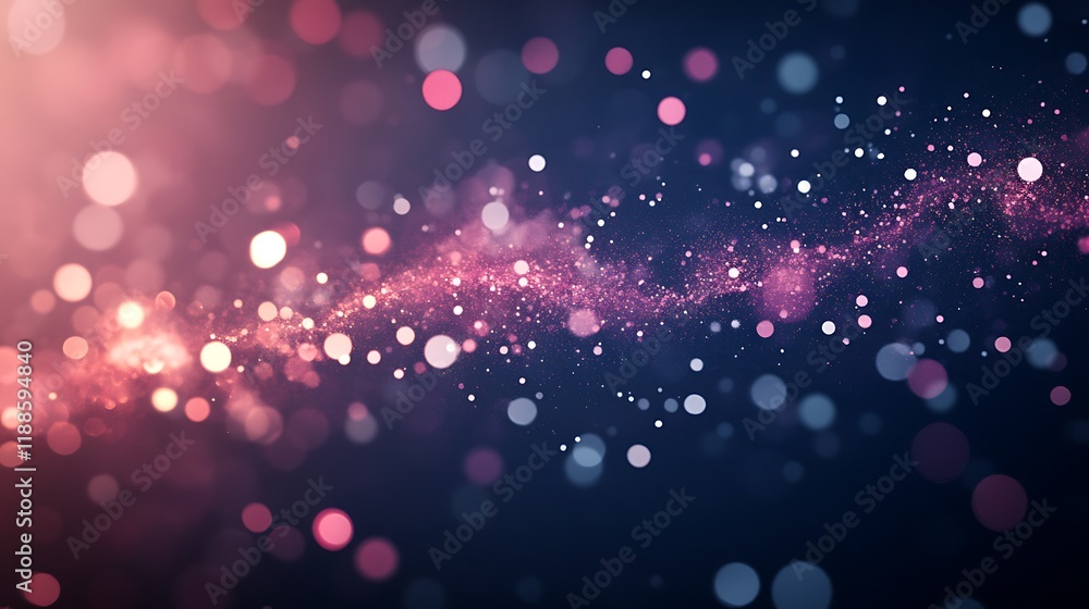 Aufkleber abstract bokeh effect of light, night background, possible use for graphic design