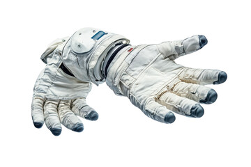 Elegant Spacesuit Gloves Captured in Zero Gravity for Innovative Space Exploration Imagery