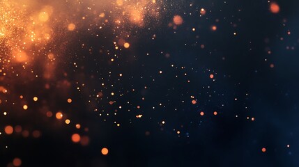 Obraz premium Abstract golden particles