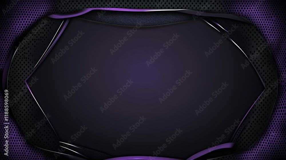 Poster dark purple abstract background with frame