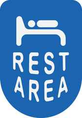 Rest Area Sign Symbol
