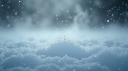 a thin layer of fogged-over dry ice, with smoky tendrils rising