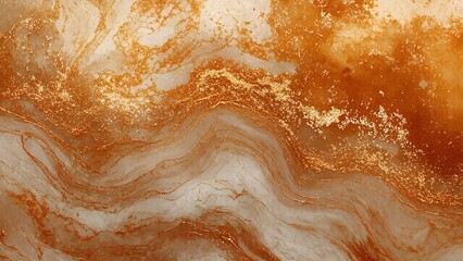 Obraz premium Watercolor marble design, motion liquid flow contemporary spalsh. Warm rust and tauple color background