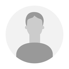 Vector flat illustration. Icons of man and woman. Avatar, user profile, person icon, profile picture. Suitable for social media profiles, icons, screensavers and as a template. Business concept.