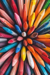 Multi-Colored Crayons Set - Creative Stationery And School Supplies