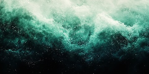 Obraz premium Grainy green, white, and black textured background with a noisy effect, perfect for modern design projects, book illustration style