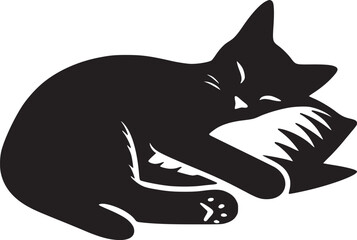 Sleeping Silhouette Stock Vector