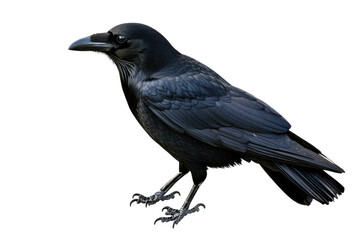 Naklejka premium Beautiful Isolated Crow on transparent Background for Commercial Use