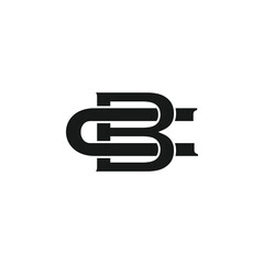 initial letter BC CB logo icon design
