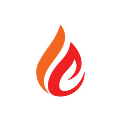 initial letter IE EI with fire logo design