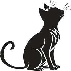 cat silhouette vector art