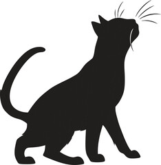 cat silhouette vector art