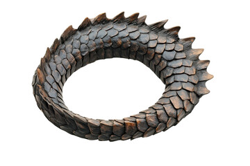 Isolated Dragon Tail on transparent Background for Creative Designs