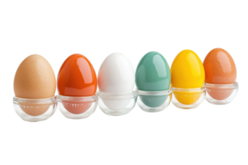 Isolated Egg Timers on transparent Background for Culinary Use Display