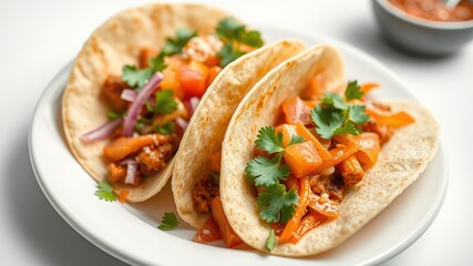 Delicious Soft Tacos - Vibrant Food Photography
