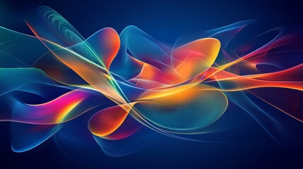 Fototapeta premium Symphony of Flowing Colors