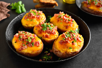 Baked stuffed potatoes