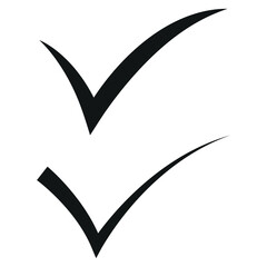 Modern Checkmark Icon Design for Digital Use