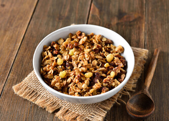 Granola in bowl
