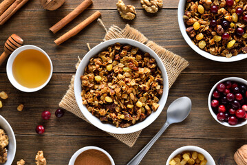 Granola in bowl