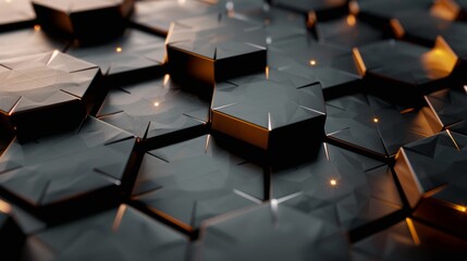 Abstract Hexagonal Pattern Wallpaper