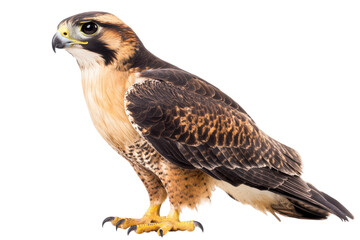 Obraz premium Adult Falcon Isolated on transparent Background for Commercial Use