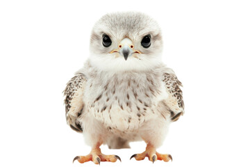 Naklejka premium Captivating Falcon Chick Isolated On A Pure transparent Background
