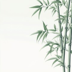 Obraz premium bamboo, close up, copy and text space, neutral background, 5:7