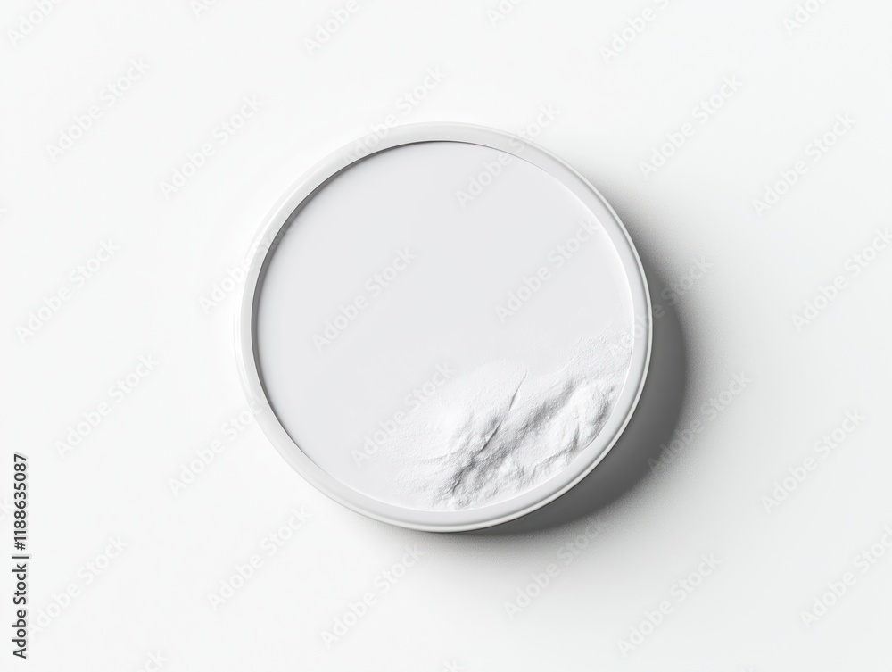 Poster blank white glossy round button badge. realistic illustration of 3d object. empty circle. clean desi