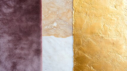 Abstract Luxury Texture- Velvet, Marble, Gold Foil