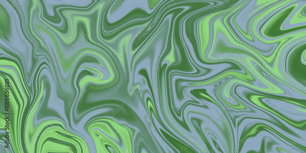 Poster abstract image featuring a fluid pattern with swirling shades of aqua, teal, and white, creating a d