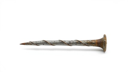 Rusty Nail Macro Closeup - Aged Metal Texture