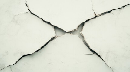 Obraz premium Cracked white paint texture background.