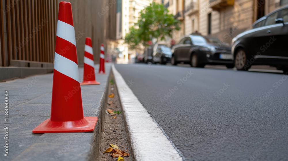 Aufkleber safety zone, a digital image file labeled with a unique identifier, showcasing a safety zone concept