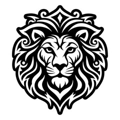 Obraz premium A solid style icon of lion tattoo