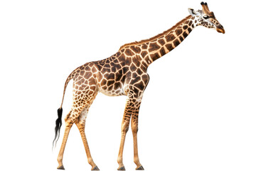 Naklejka premium Giraffe Isolated on transparent Background for Creative Projects Use