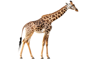 Giraffe Isolated on transparent Background for Creative Projects Use