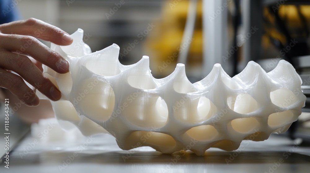 Poster 3d printed lattice structure: innovation in additive manufacturing