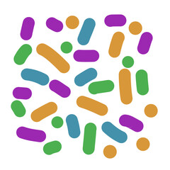 Abstract and colorful dotted line pattern