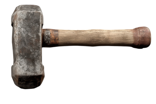 Hammer Isolated on Transparent Background for Professional Design Use