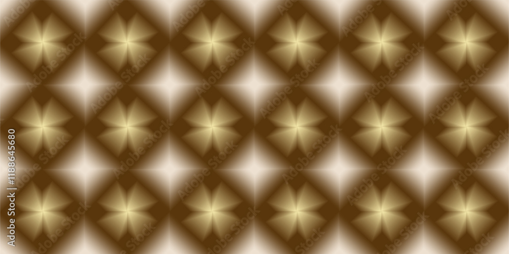Poster composition of repeating geometric planes in the form of triangles and squares with gradations of br