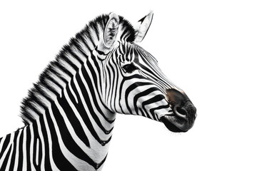 Zebra isolated on transparent background