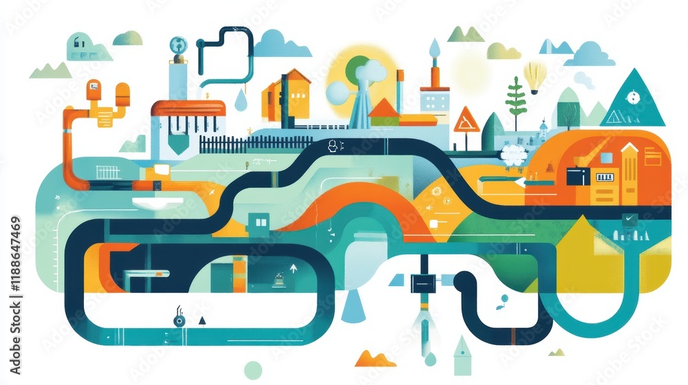 Poster boosting business visuals digital transformation with flowin gigapixel technology