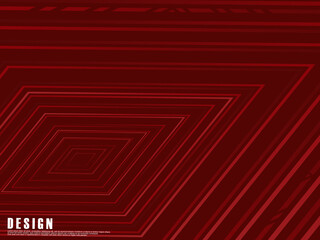 Dark red background. Modern lines abstract presentation background. Luxury paper cut background. Abstract decoration, halftone gradient, 3d vector illustration.