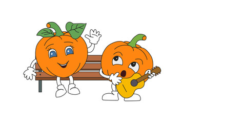 Pumpkin on the bench