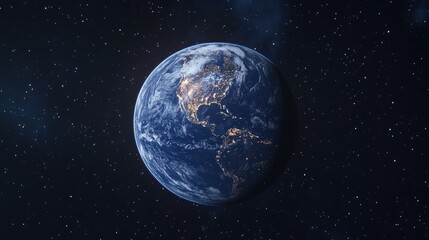 Obraz premium Earth's Horizon at Dawn: A Cosmic Sunris