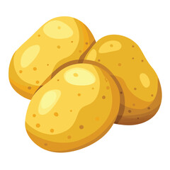 illustration of a Potato isolated on white background